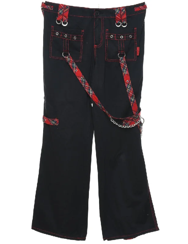 Black Trousers - W38 L33 Trousers Evening Elegant