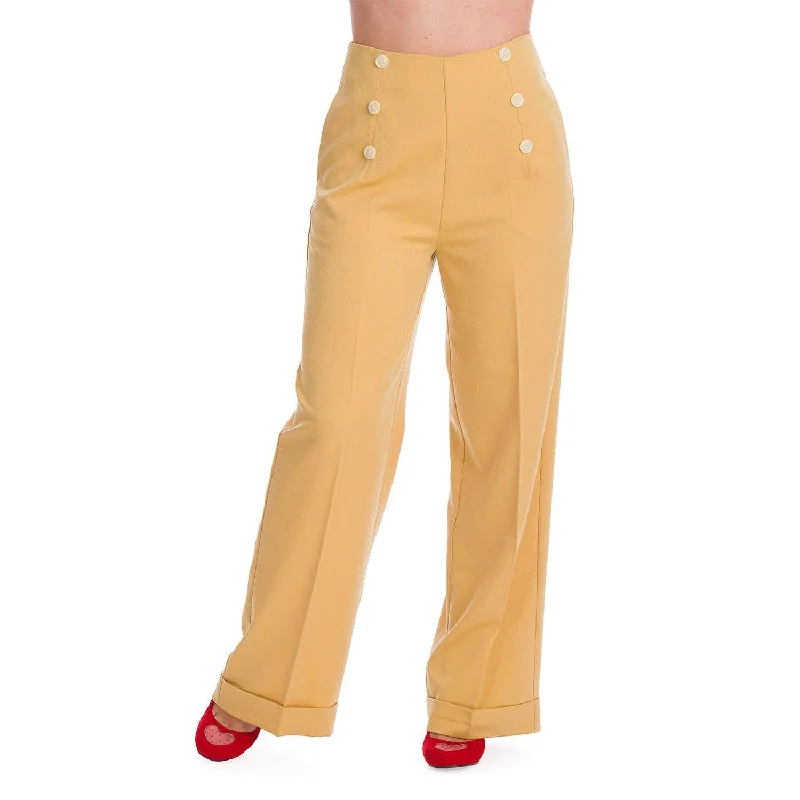 Banned Apparel Adventures Ahead Button Trousers Trousers Plaid Checkered