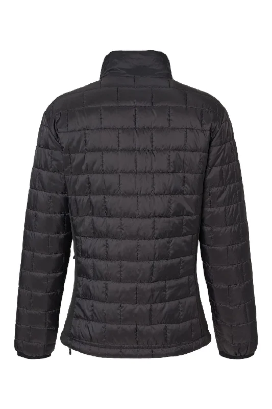 Burnside Womens Element Full Zip Puffer Jacket - Black - NEW