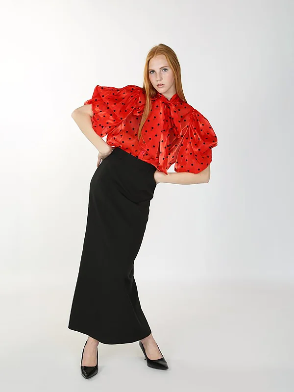 Beulah Straight High Waist Maxi Skirt