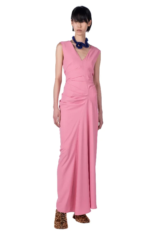 Daring Draped Maxi Dress