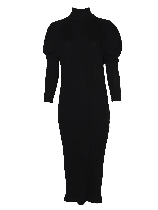 Hard Tail Slouchy Turtleneck Sweater Dress (Style: CMR-42)