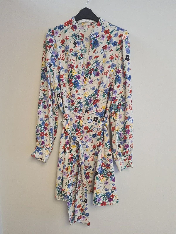 Michelle Keegan Floral Button Mini Dress Size 10 Ref****V500