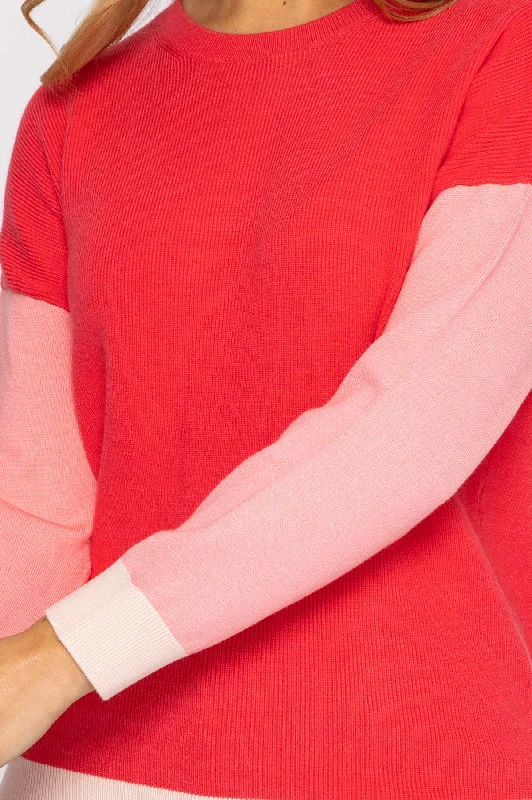 Colour Block Knit in Blush