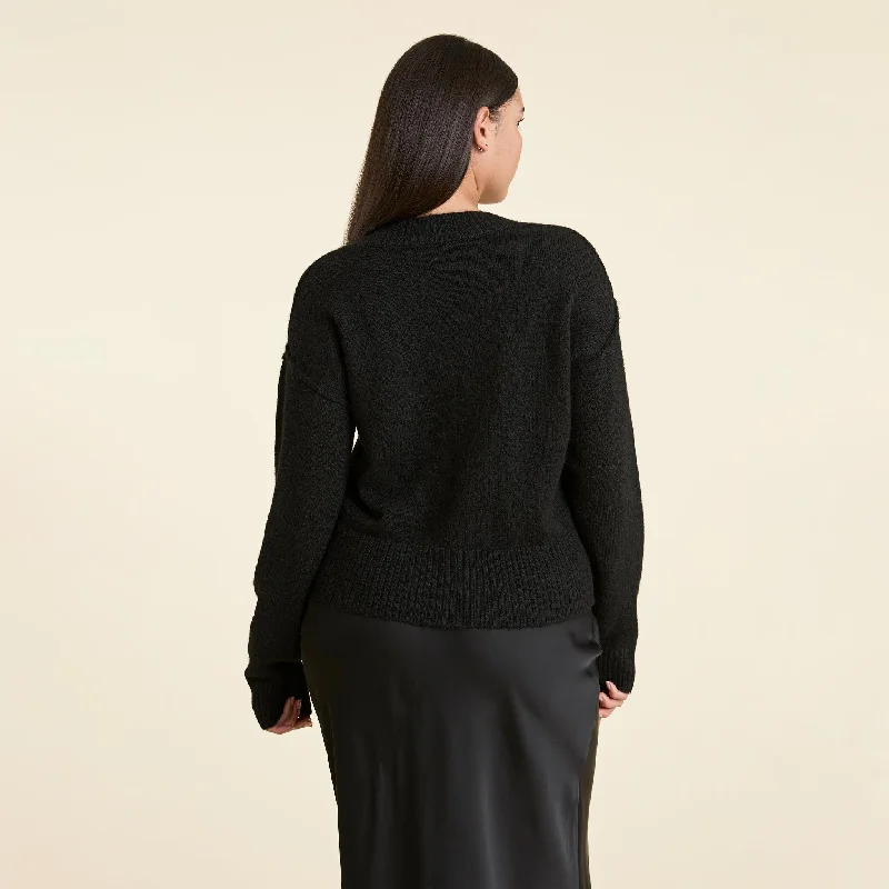 Cozy Knit Cardigan | Black