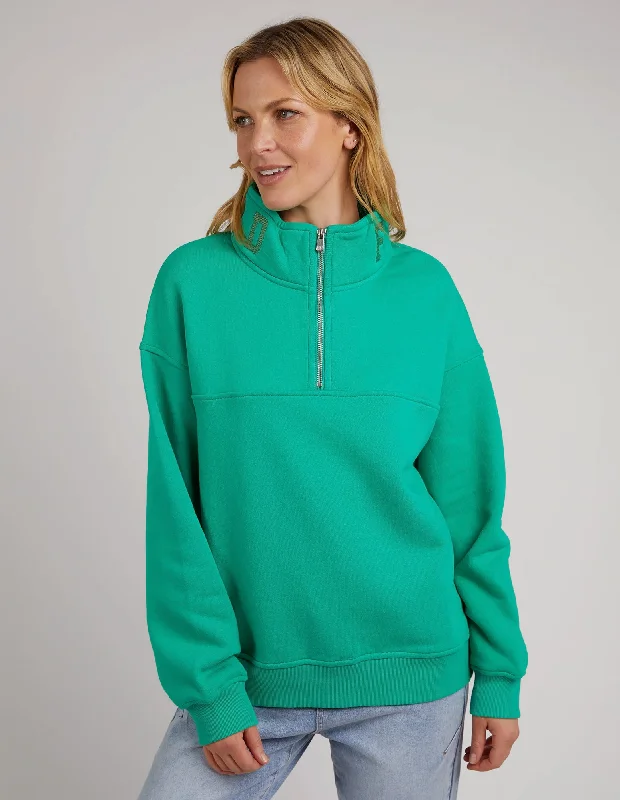 FOXWOOD COLLEGE ZIP CREW BRIGHT GREEN