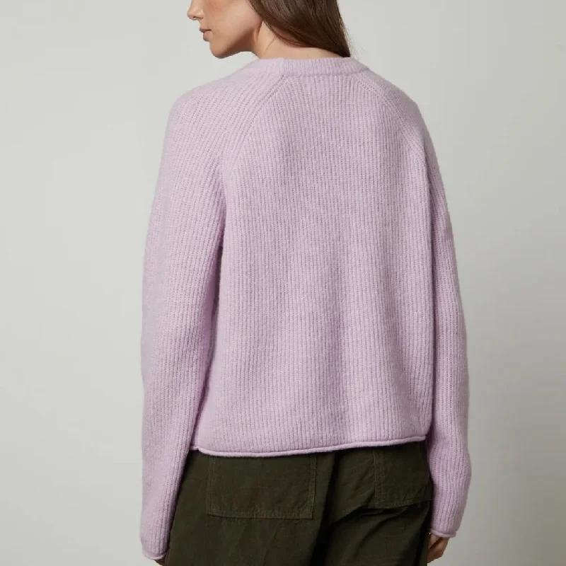 Gigi Cozy Knit Sweater (Lilac)