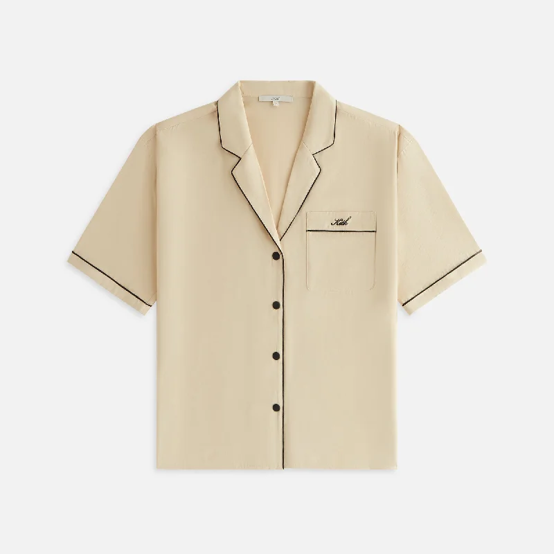 Kith Women Elena II Snap Front Shirt - Oat