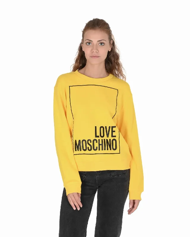 Love Moschino Cotton Sweatshirt with Inlay Detail - 44 EU