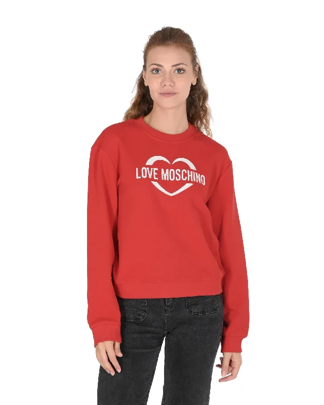 Love Moschino Cotton Sweatshirt with Inlay Detail - 40 EU