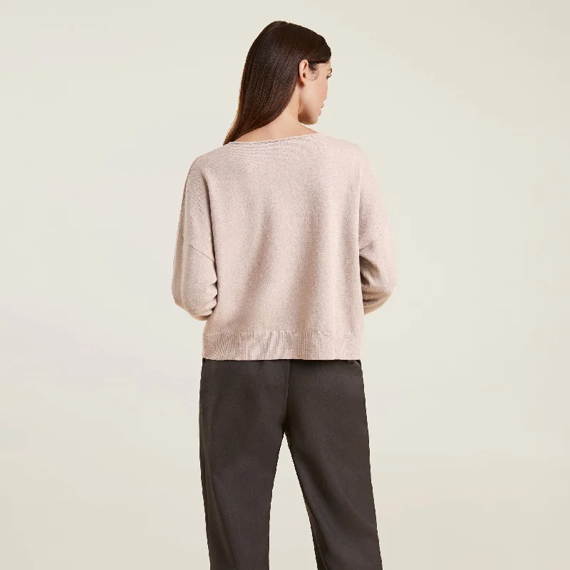 Luxe Knit V-Neck Sweater | Doe