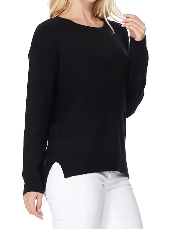 YEMAK Women's Long Sleeve Crewneck Lightweight Casual Soft Knit Pullover Sweater MK8015 (S-L)