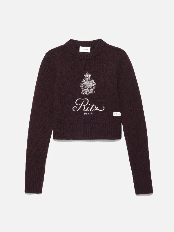 Ritz Women's Cashmere Sweater -- Bordeaux