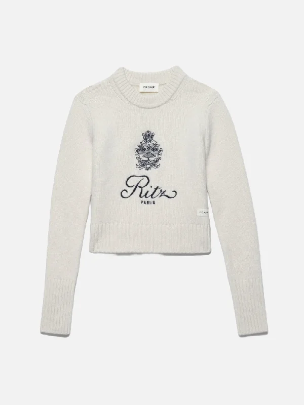 Ritz Women's Cashmere Sweater -- Off White