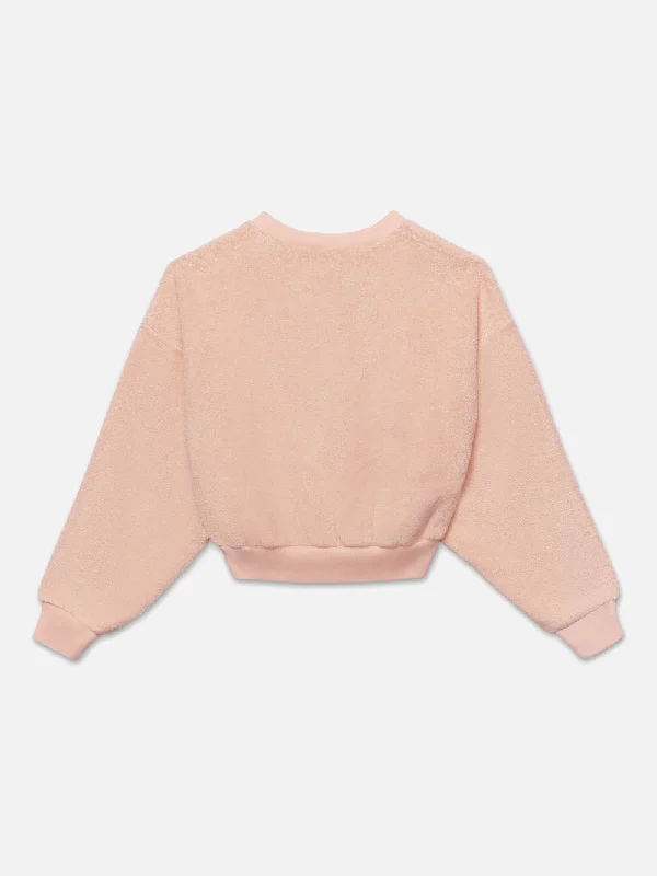 Ritz Women's Terry Cropped Sweatshirt -- Ritz Pink