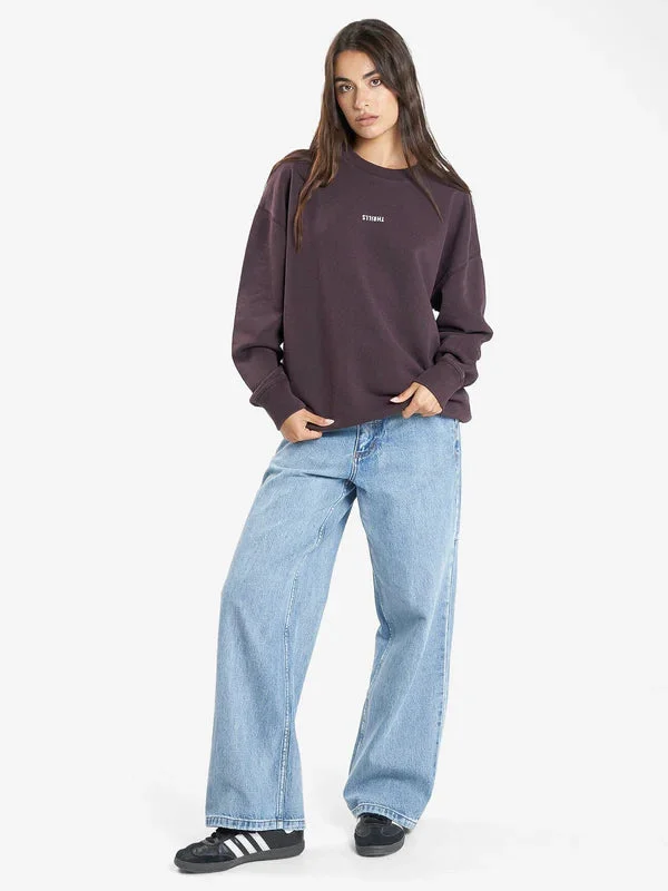 THRILLS MINIMAL THRILLS SLOUCH CREW DEEP PLUM