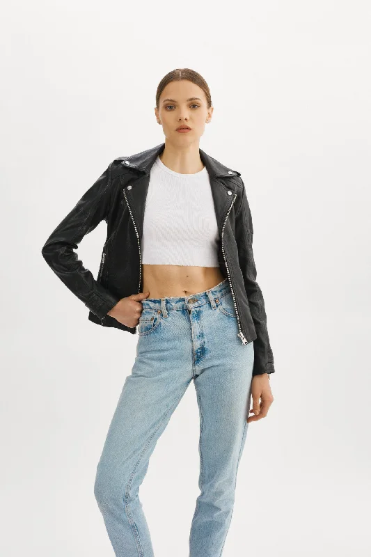 ANNA | Leather Biker Jacket