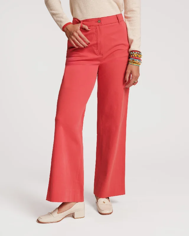 Charlotte Pant Cotton Red