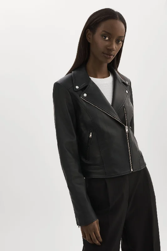 KELSEY | Leather Biker Jacket