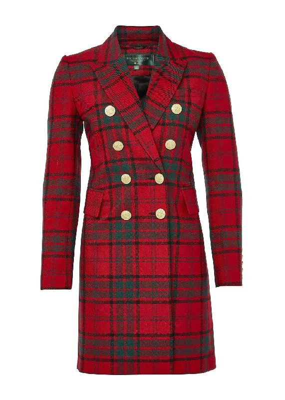 Knightsbridge Coat (Red Tartan)