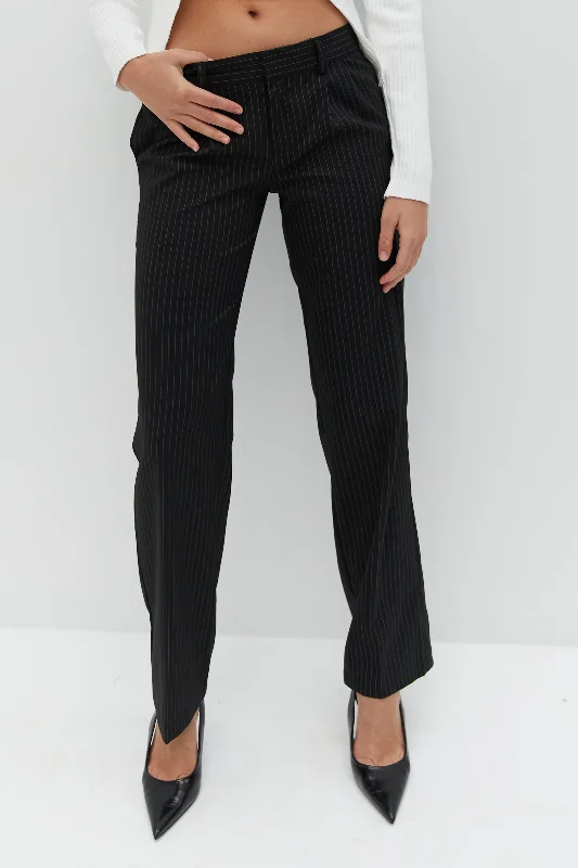 Low Rise Nicholas Pants - Pinstripe