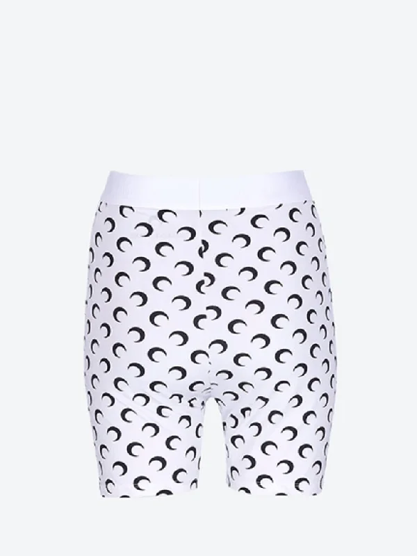 Moon printed mini shorts