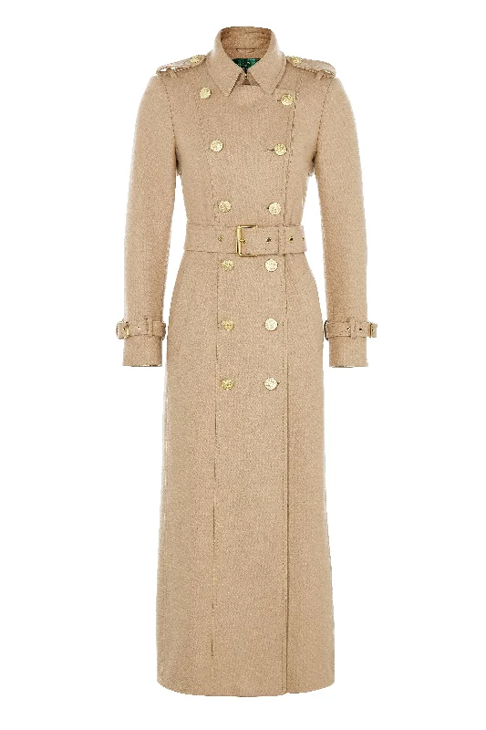 Full Length Marlborough Trench Coat (Camel)