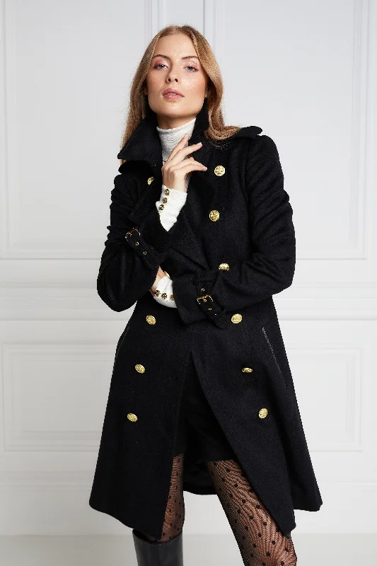 Marlborough Trench Coat (Soft Black)