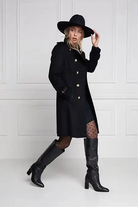 Marlborough Trench Coat (Soft Navy)