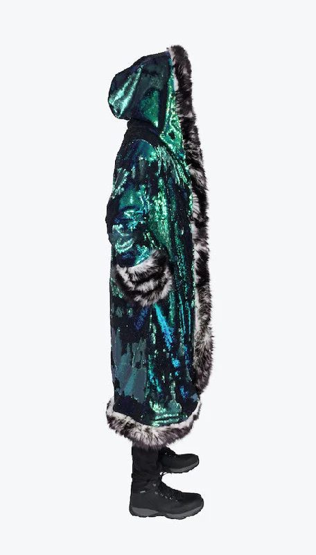 Men's LED Sequin King Coat in ""Merman""