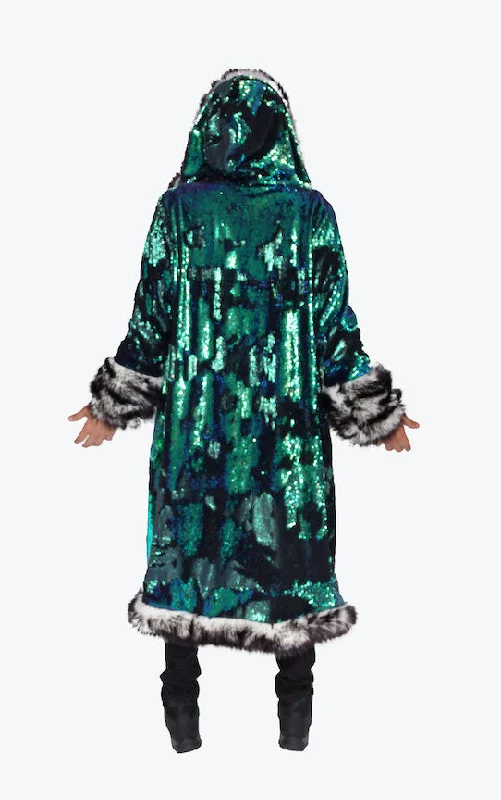 Men's LED Sequin King Coat in ""Merman""