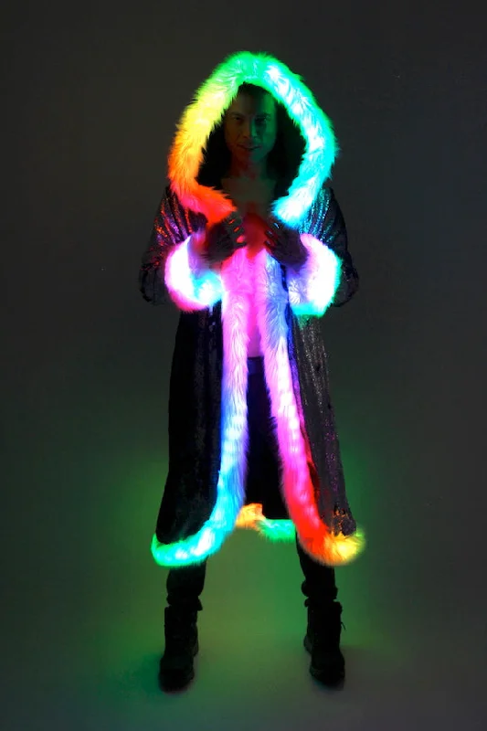 Men's LED Sequin King Coat in ""Merman""