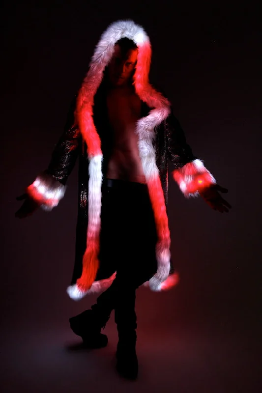 Men's LED Sequin King Coat in ""Merman""