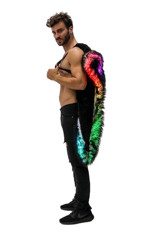 Men's LED Sequin Vest in ""Blue/ Green /Silver""