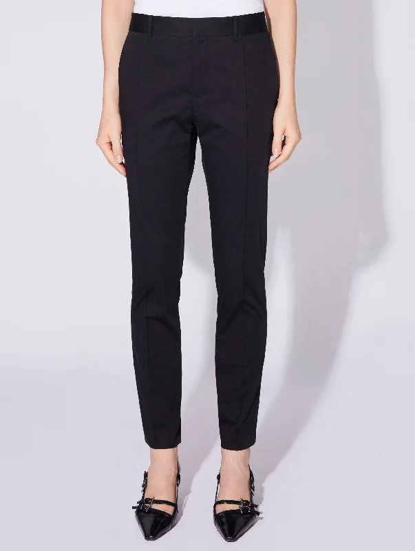 Pantalon Roxy en satin de coton stretch noir