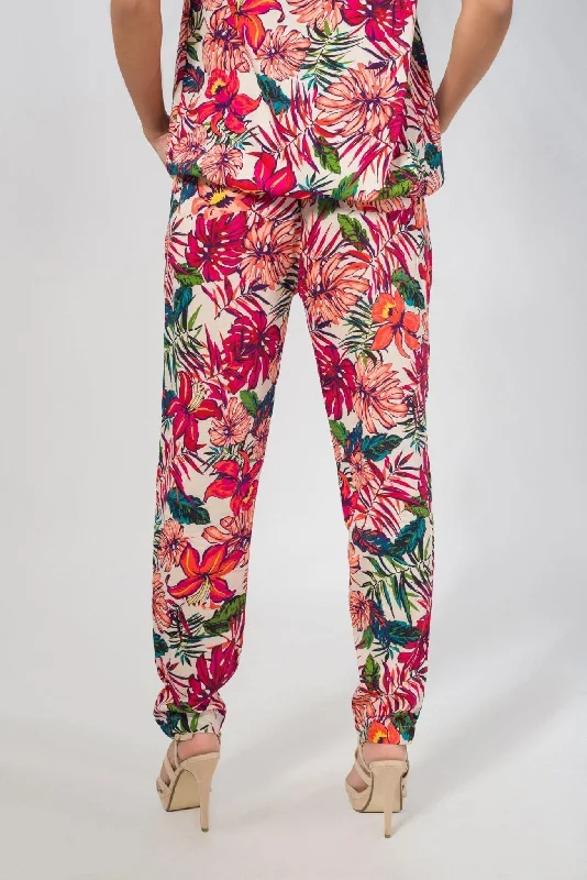 Pleated Pant in Potpourri Print