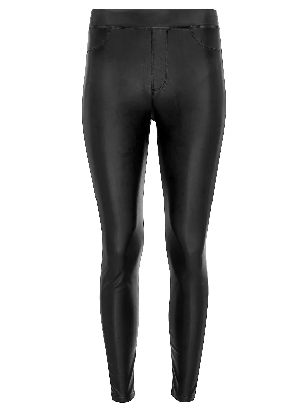 Runway Semi High Rise Legging Slick Black