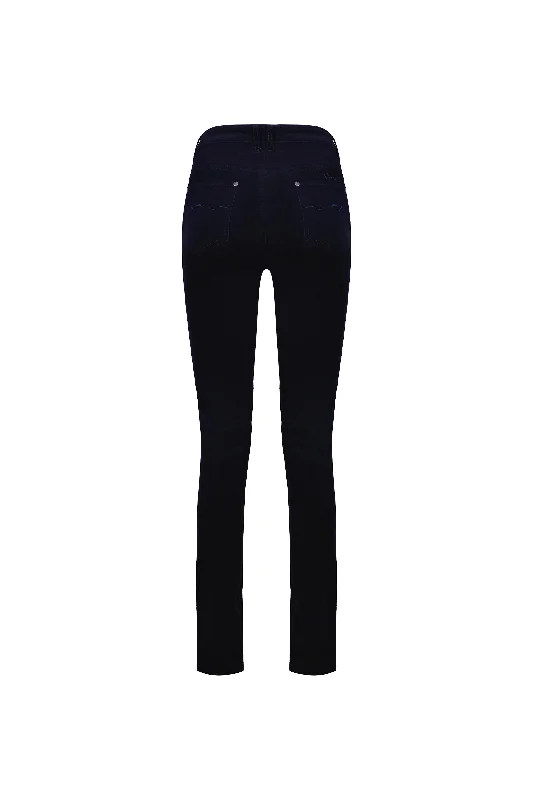 Vassalli - Jean Style Narrow Leg Cord Pant - Midnight