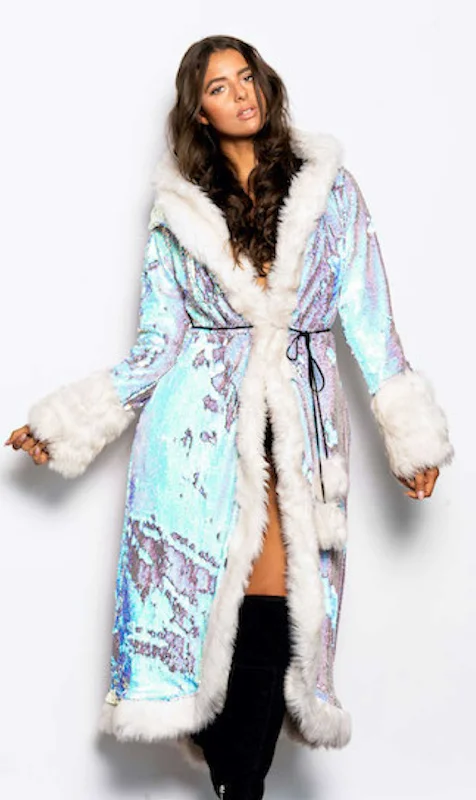 Women's LED Sequin Temptress Coat in ""Unicorn""