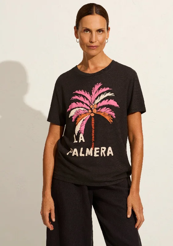 AUGUSTE THE LABEL Womens Palm Classic Tee - Black