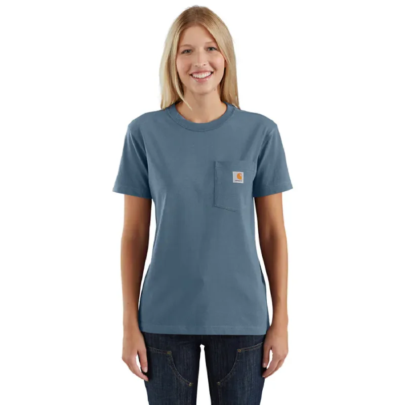 Carhartt Women's Short Sleeve Pocket T-Shirt_Thundercloud Heather