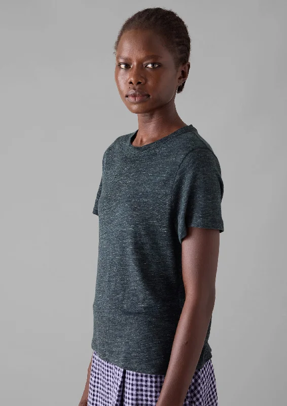 Linen Boy Tee | Charcoal Melange