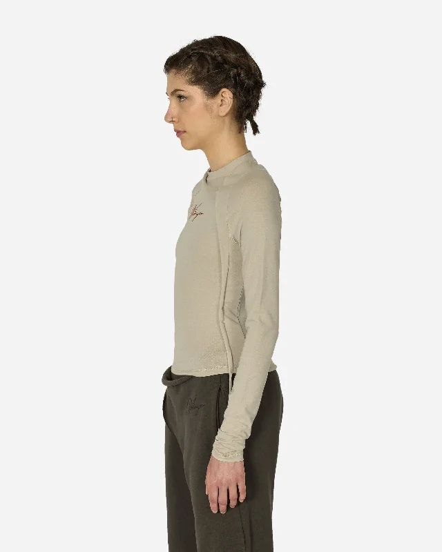 Deconstructed Fitted Longsleeve Top Sand