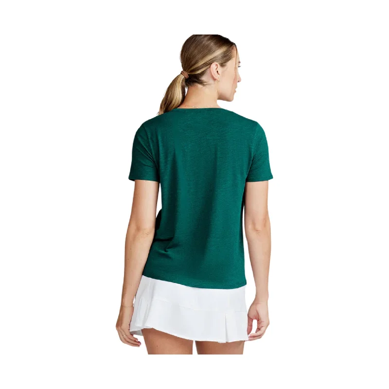 Tasc Women's All Day V-Neck Top - Jade - ONLINE STORE CREDIT/EXCHANGE ONLY