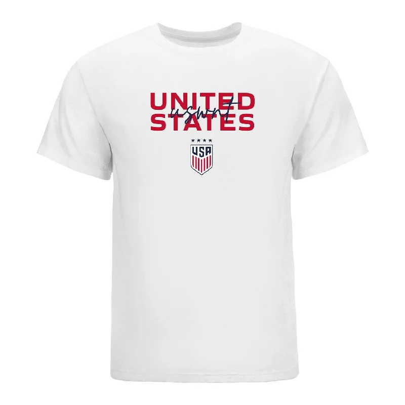 Unisex USWNT Mosaic White Tee