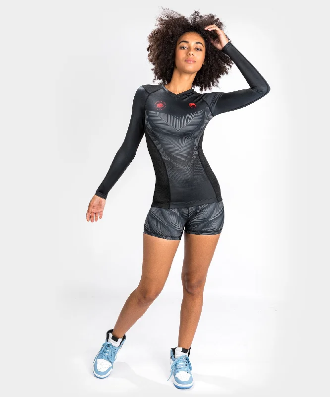 Venum Phantom Rashguard Long Sleeves - For Women - Black/Red