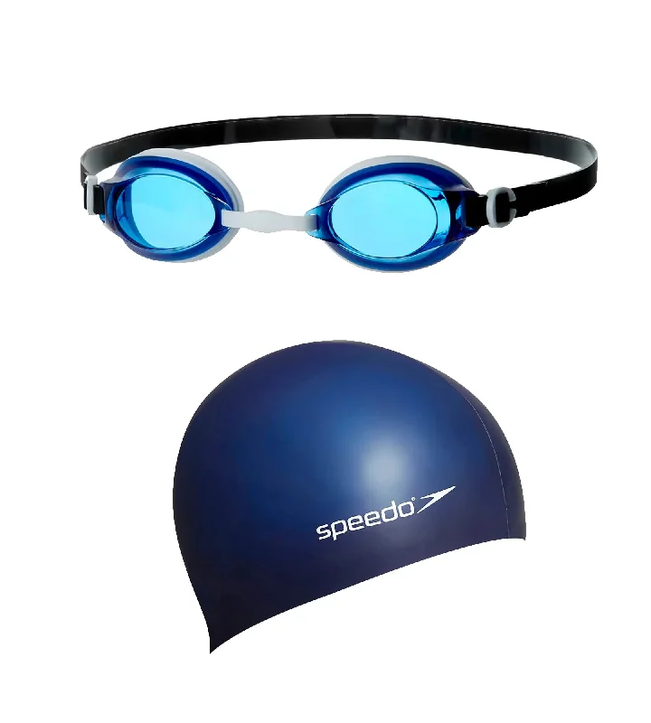 Combo of Goggles & Cap For Women - Blue & Navy