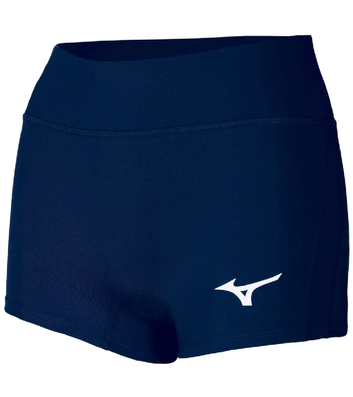 Mizuno Women's Apex 2.5"" Inseam Volleyball Shorts Navy