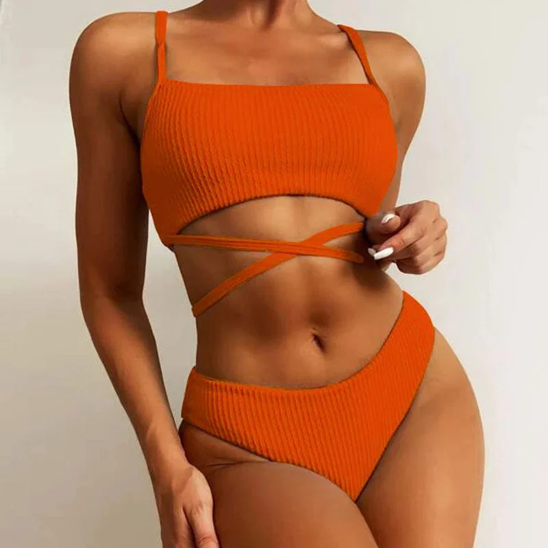 ST Fashion Bikini Eco-friendly swimsuit Custom Bikini Design Wholesale Swimwear with cover up