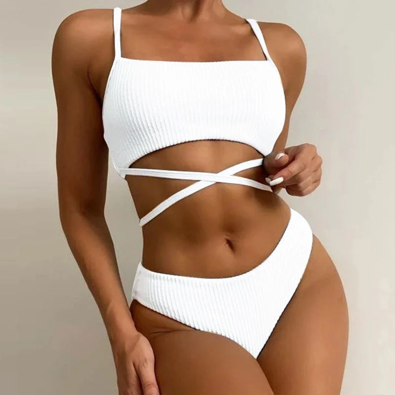 ST Fashion Bikini Eco-friendly swimsuit Custom Bikini Design Wholesale Swimwear with cover up